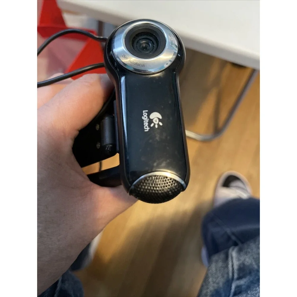 Logitech QuickCam Pro 9000 HD USB Webcam V-UBM46 Carl Zeiss 2MP Autofocus (13)